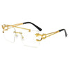 New Retro Rimless Steampunk Sunglasses - SunglassesMart