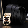 Men's Leather Automatic Buckle Belt - SunglassesMart