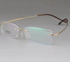 Titanium Unisex Rimless Optical Frame - SunglassesMart
